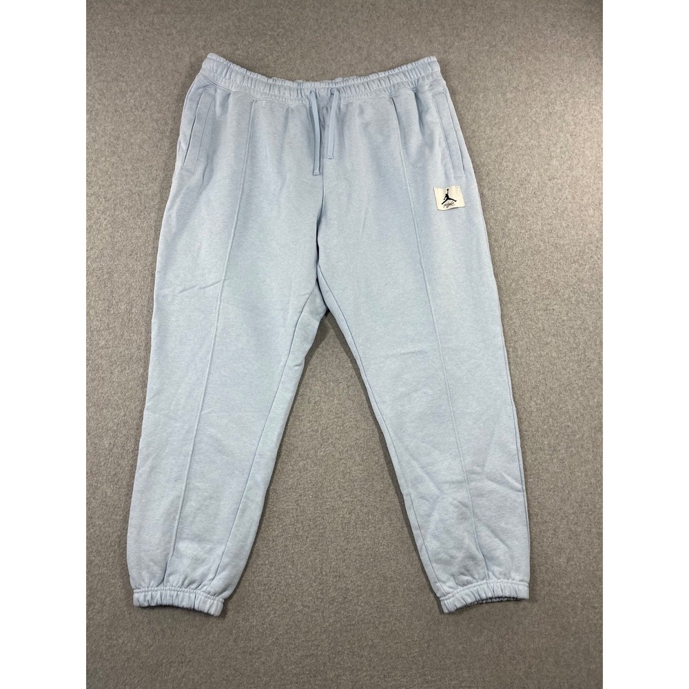 Nike Air Jordan Flight Sweatpants Womens 1X Blue Fleece Secured Zip Pocket